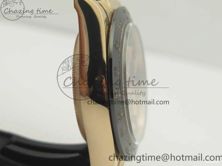 Best Dial ARF Clone Black Gold Rubber Rose On 1:1 Edition Super V2 Daytona 116515 Strap A4130 0225